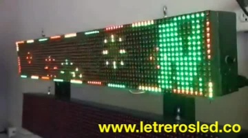 Avisos LED Programables Tri-Color 100x20