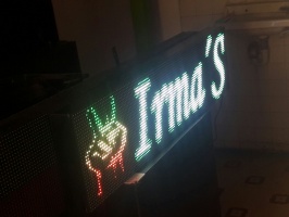 Aviso LED Programable Full-Color Irma's - 128x32 USB