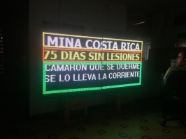 Letrero Programble RGB 160x64 - Mina Costarica