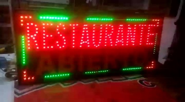 Video Cuadro LED Personalizado - Restaurante Abierto