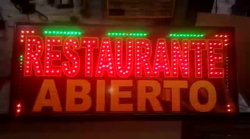 Video Cuadro LED - Restaurante Abierto