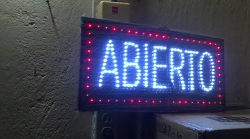 Avisos LED - Cuadros LED Abierto