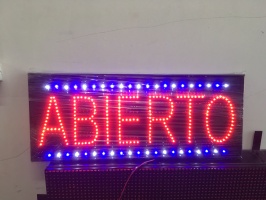 Avisos LED Abierto - Cuadros LED