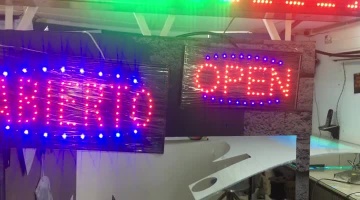 Muestras Avisos LED Personalizados