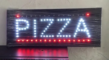 Avisos LED Pizza Blanco