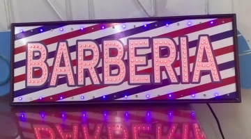 Letrero LED Barberia