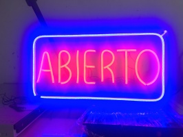 Letrero Abierto - LED NEON