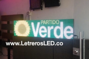 letrero led programable full color 128x32 led RGB