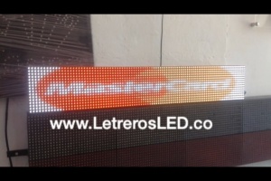 letrero led programable full color 96x16 mastercard