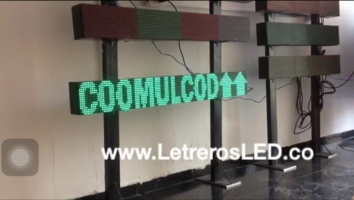 letrero led programable mono color 128x16 coomulcod