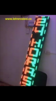 letrero led programable mono color 160x32 vertical