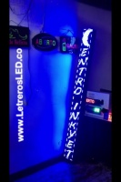 aviso led programable mono color 192x16 vertical azul