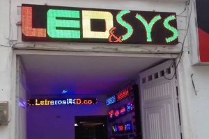 letrero led programable tri color 224x48 ledsys