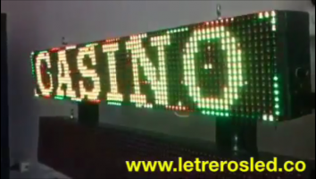 aviso led programable tri color 96x16 casino
