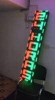 Letrero LED Programable - Tipo Hotel - 160x32cm. Soporta Interperie