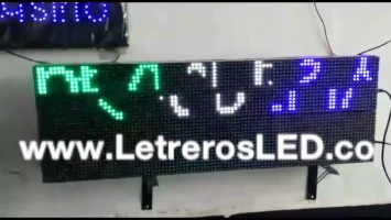 Letrero LED USB Colores Combinados. Tipo Exterior. Programable