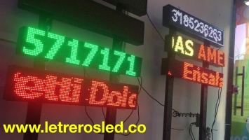 Letreros LED Programables avisos LED pasamensajes