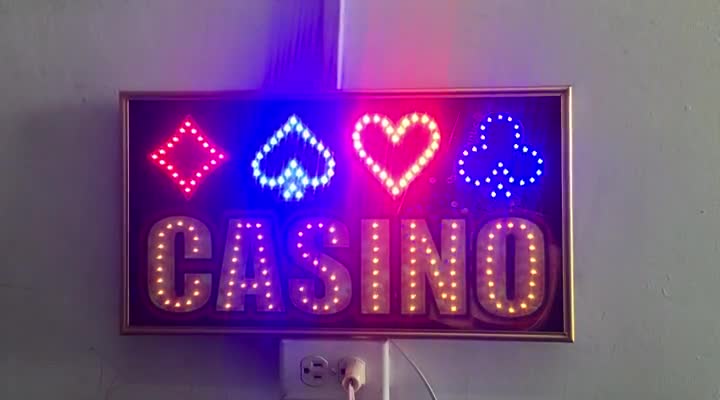 Aviso LED Casino – Efectos Diodos LED