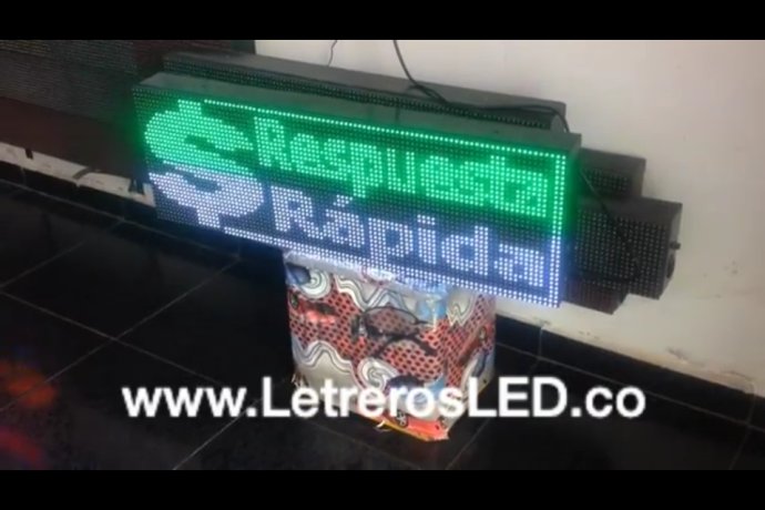 LetreroLED 96×32 USB. Alto Brillo. Soprota Interperie. LetreroLED 96×32 USB. Alto Brillo. Soprota Interperie.