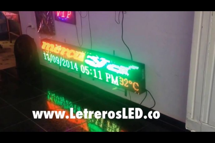 Pantalla LED Tri-Color RG. 192x32cm. Tipo Exterior. Alta Luminosidad