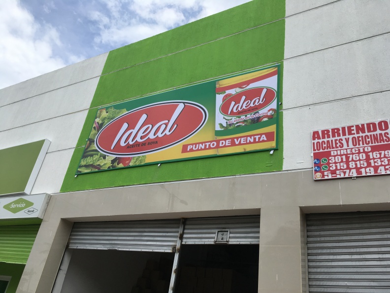 Aviso Bastidor de Publicidad – Aceite Ideal