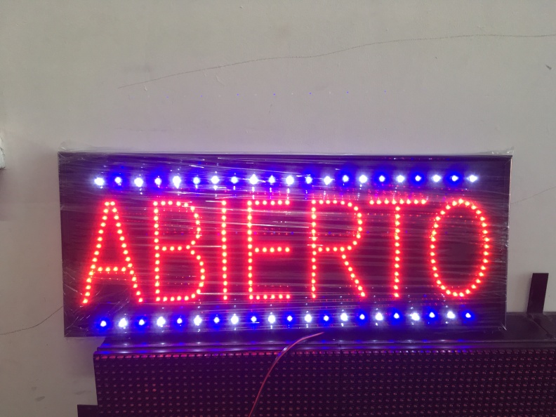 Cuadro LED Abierto. Diferentes Efectos.