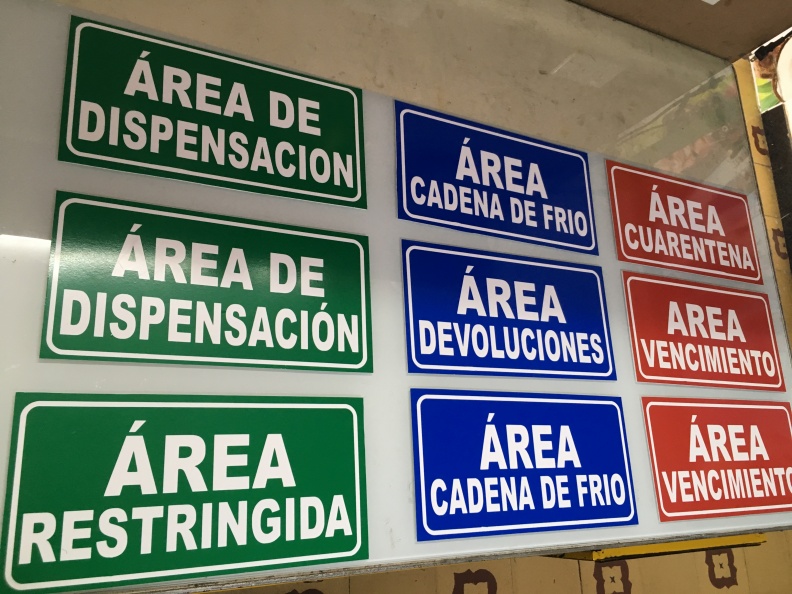 Señalizaciones en PVC – Hospitalarias.