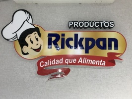 Logo RickPan en Acrilico
