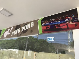 Diseño e Instalacion de Vinilo Impreso Ping Pong