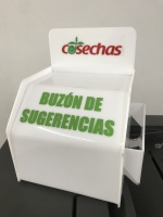 Fabrica de Buzon Sugerencias en Acrilico