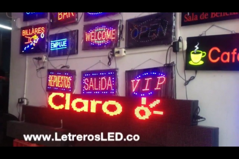 Aviso LED Programable USB 160x16cm. Tipo Exterior. Aviso LED Programable USB 160x16cm. Tipo Exterior.