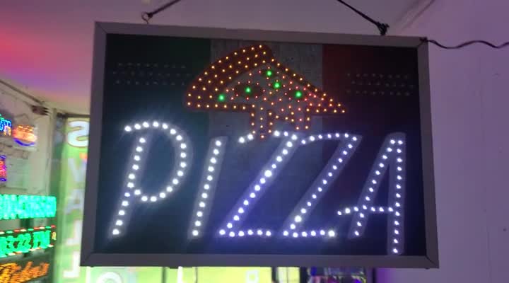 Letrero LED Doble Trafico – Pizza