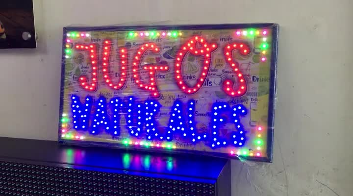 Aviso LED – Jugos Naturales Aviso LED – Jugos Naturales