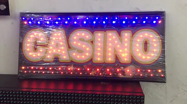 Letrero LED Casino. Personalizado.