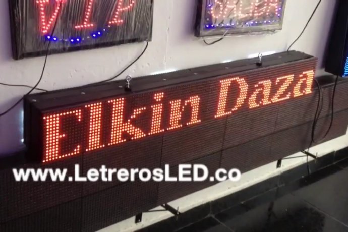 Pasamensajes Programable LED Sign. 128x16cm. Excelente Publicidad.