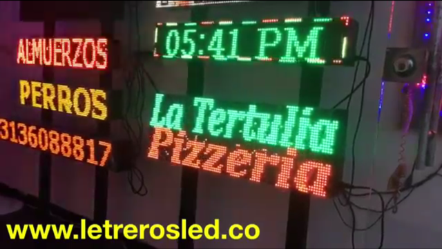 Letreros LED Programables. Excelente Publicidad. Impacta a tus Clientes. 96x32cm